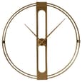 Bealie Round Metal Wall Clock In Gold