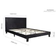 Beano Fabric King Size Bed In Black Crushed Velvet