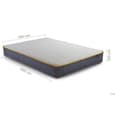 Beauport Fabric Double Mattress In White Blue