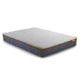 Beauport Fabric Small Double Mattress In White Blue