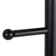 Beaver Metal Coat Hanger With 5 Hooks In Matt Black