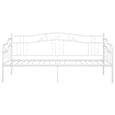 Bijan Metal Frame Single Sofa Bed In White