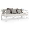 Bijan Pull-Out Metal Frame Single Sofa Bed In White