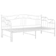 Bijan Pull-Out Metal Frame Single Sofa Bed In White