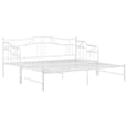 Bijan Pull-Out Metal Frame Single Sofa Bed In White