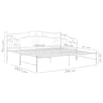 Bijan Pull-Out Metal Frame Single Sofa Bed In White