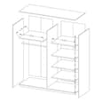 Biloxi Mirrored Wardrobe 2 Sliding Doors 180cm In Monastery Oak