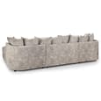 Bismarck Velvet Scatterback U Shaped Corner Sofa In Truffle