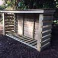 Blackfriars Large Wooden Garden Log Store In Natural
