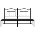 Bolivia Metal Super King Size Bed With Headboard In Black
