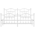 Bolivia Metal Super King Size Bed In White