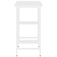 Bonita Wooden Laptop Desk With 2 Shelves In White