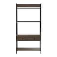 Bradken Dark Oak Wooden Storage Unit With Black Metal Frame