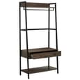 Bradken Dark Oak Wooden Storage Unit With Black Metal Frame