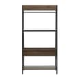 Bradken Dark Oak Wooden Storage Unit With Black Metal Frame