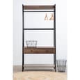 Bradken Dark Oak Wooden Storage Unit With Black Metal Frame