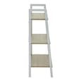Bradken Natural Wooden 3 Tier Shelving Unit With White Frame