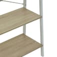 Bradken Natural Wooden 3 Tier Shelving Unit With White Frame