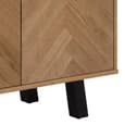Brewster Wooden Storage Cabinet With 3 Doors In Oak