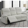 Brielle Fabric Electric Recliner Sofa Suite In Beige