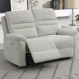 Brielle Fabric Electric Recliner Sofa Suite In Beige
