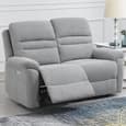 Brielle Fabric Electric Recliner Sofa Suite In Grey