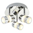 Bubbles LED 3 Lights Bathroom Spotlight In Chrome