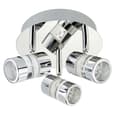 Bubbles LED 3 Lights Bathroom Spotlight In Chrome