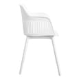 Cabazon White Resin Dining Chairs In Pair