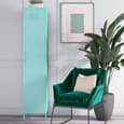 Cerritos Metal Wardrobe With 1 Door In Spearmint