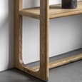 Cairo Wooden Open Display Unit With 4 Shelves In Natural