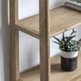 Cairo Wooden Open Display Unit With 4 Shelves In Natural