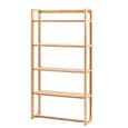 Cairo Wooden Open Display Unit With 4 Shelves In Natural
