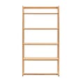 Cairo Wooden Open Display Unit With 4 Shelves In Natural