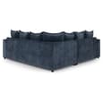 Calais Velvet Corner Sofa In Blue