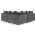 Calais Velvet Corner Sofa In Grey