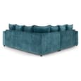 Calais Velvet Corner Sofa In Teal