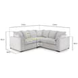 Calais Velvet Corner Sofa In Teal