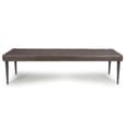 Caribou Fabric Dining Bench With Metal Legs In Grey