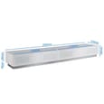 Elements Wooden TV Stand With 4 Glass Doors In Grey