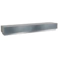 Elements Wooden TV Stand With 4 Glass Doors In Grey