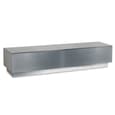 Elements Large Wooden TV Stand With 2 Glass Doors In Grey