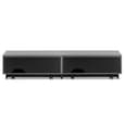 Elements Large Wooden TV Stand With 2 Glass Doors In Grey