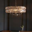 Chieti 5 Lights Ceiling Pendant Light In Bright Nickel