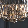 Chieti 5 Lights Ceiling Pendant Light In Bright Nickel