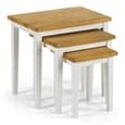 Cadee Set Of 3 Wooden Nesting Tables In White And Oak