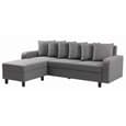 Cornelius Fabric Corner Sofa In Grey
