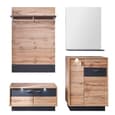Coyco LED Hallway Furniture Set 4 In Wotan Oak And Grey