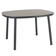 Crod Outdoor 1200mm Pebble Dining Table With 4 Chairs In Grey