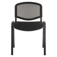 Cromwell Fabric Mesh Backrest Home And Office Chair In Black
